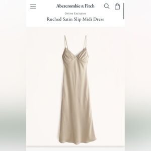 Abercrombie & Fitch Satin Slip Midi Dress | Size SP